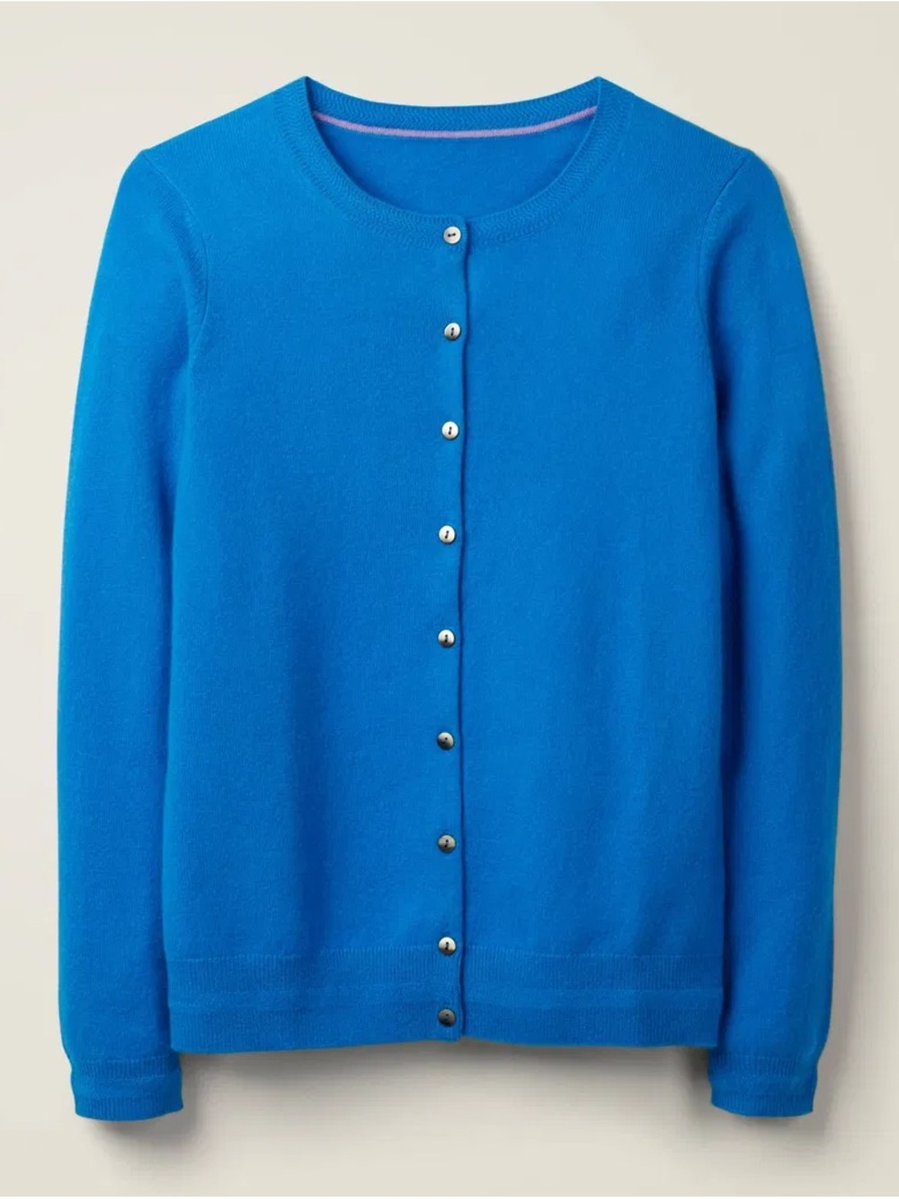 Boden Bright Blue Button-Front Cardigan